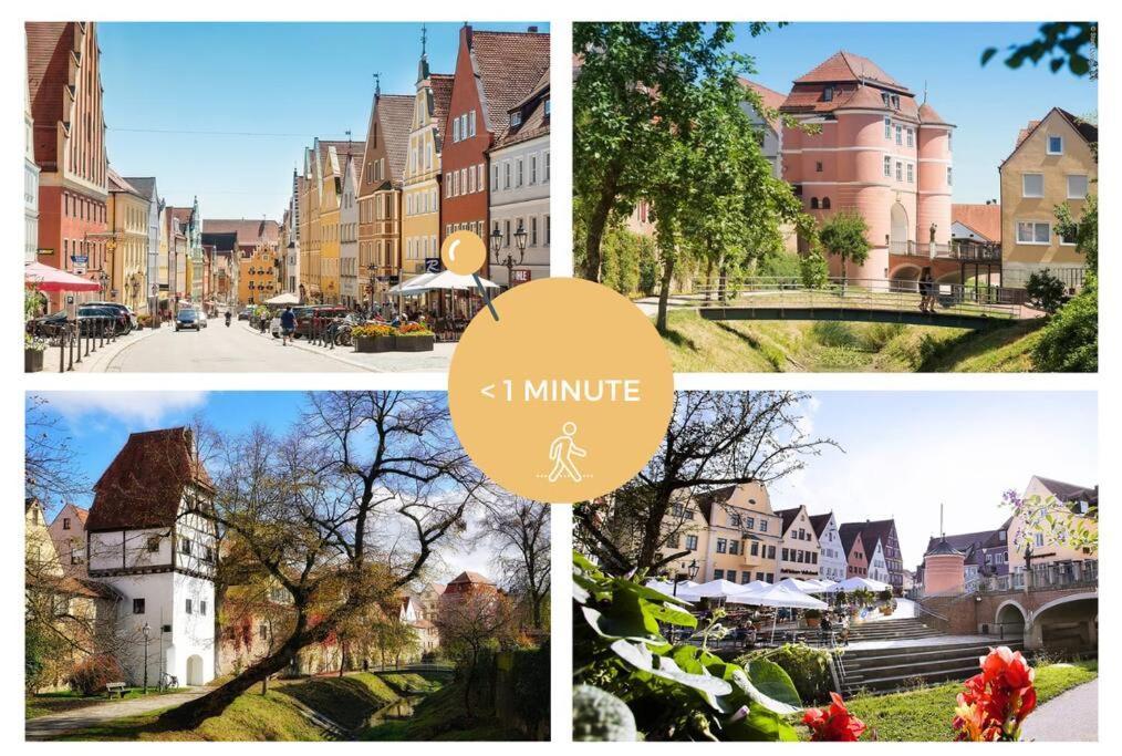 Stylisches Apartment Mit Terrasse In Der Altstadt Von Donauwörth Dış mekan fotoğraf